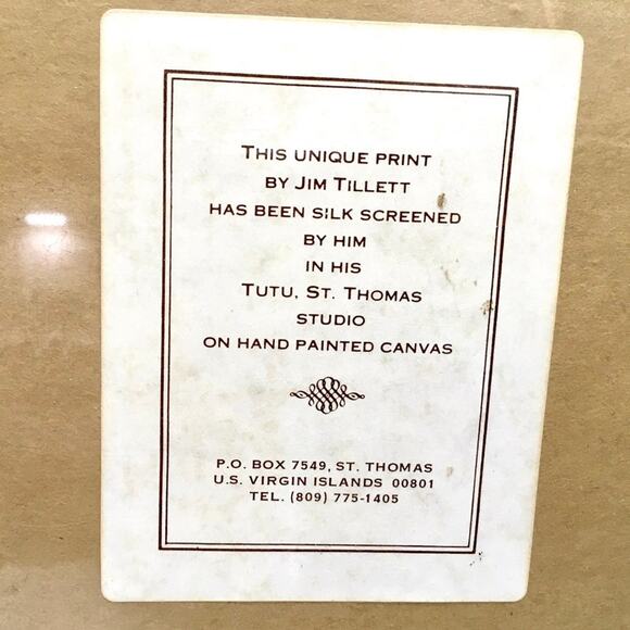 Vintage Jim Tillett Silkscreen Signed Matted Unframed - Picture 4 of 6